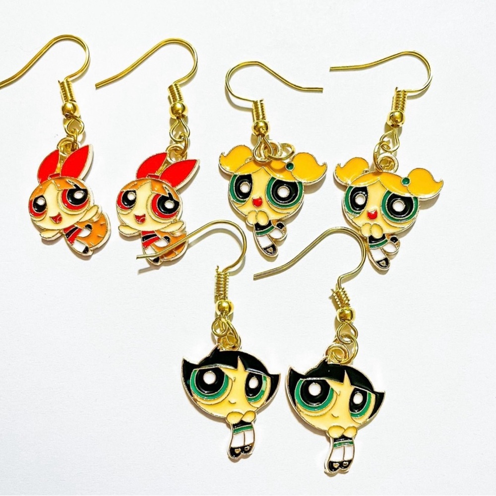 Powerpuff Girls Dangle Earrings